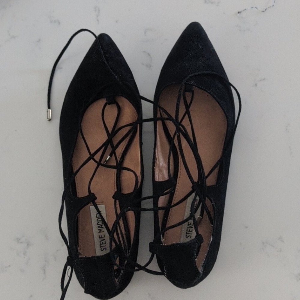 Steve Madden tie-up ballerina flats